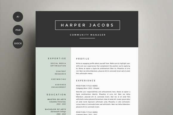 resume template