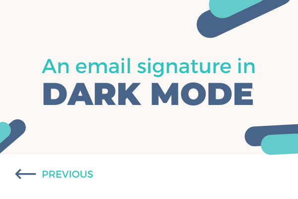 dark mode email signature