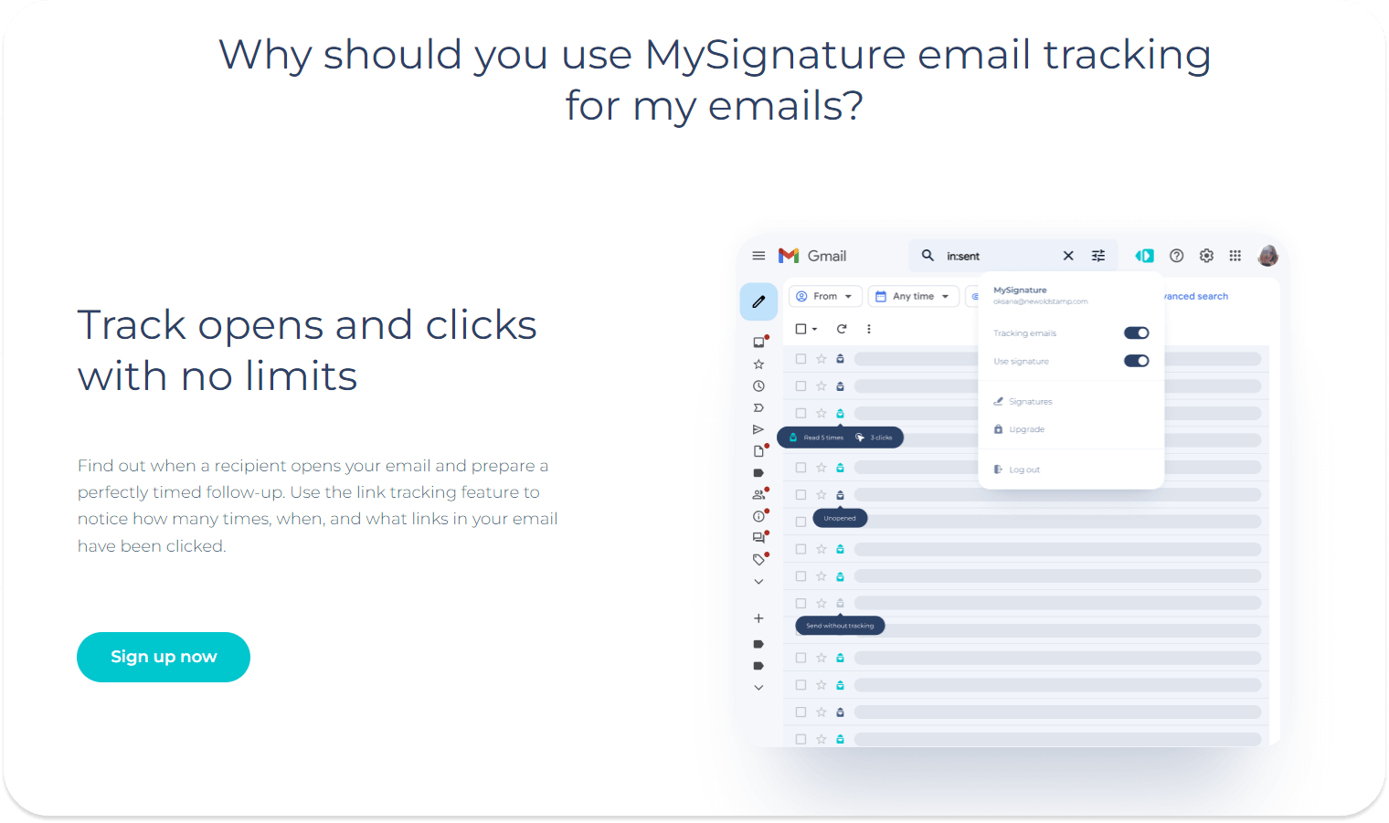 MySignature emal tracker