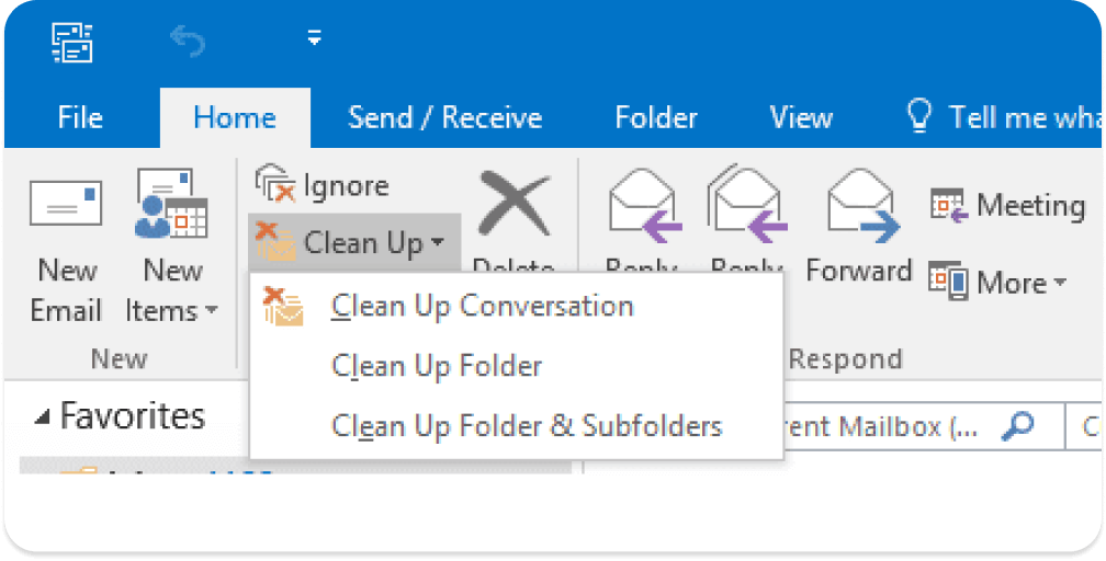 Clean Up Outlook