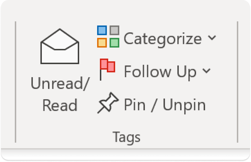 Pin email Outlook