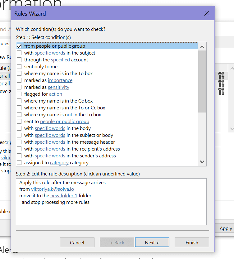 Setting Up Rules In Outlook Guide To A Tidy Inbox MySignature