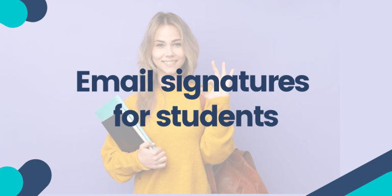 Email signatures for students