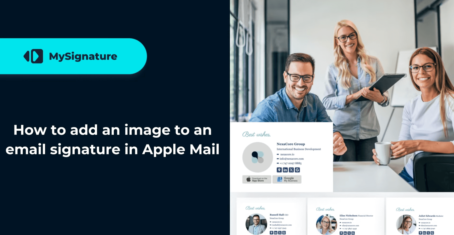how to add email signature to apple mail