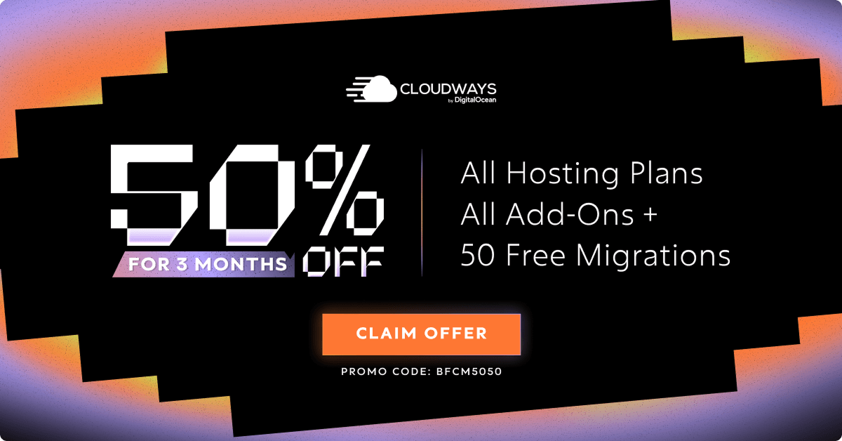 Cloudways Black Friday Deal