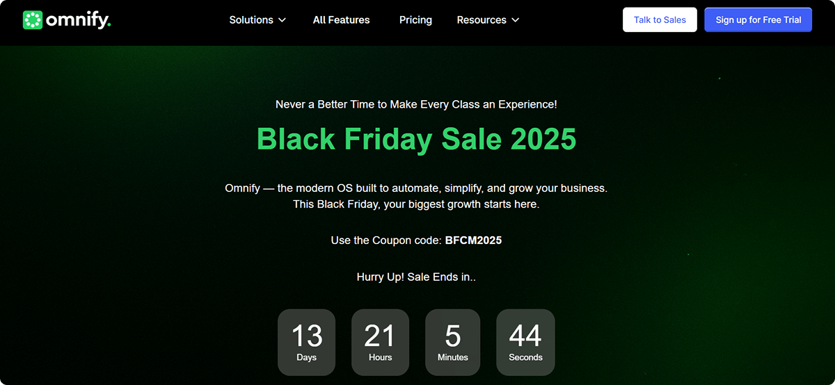 Omnify Black Friday Deal