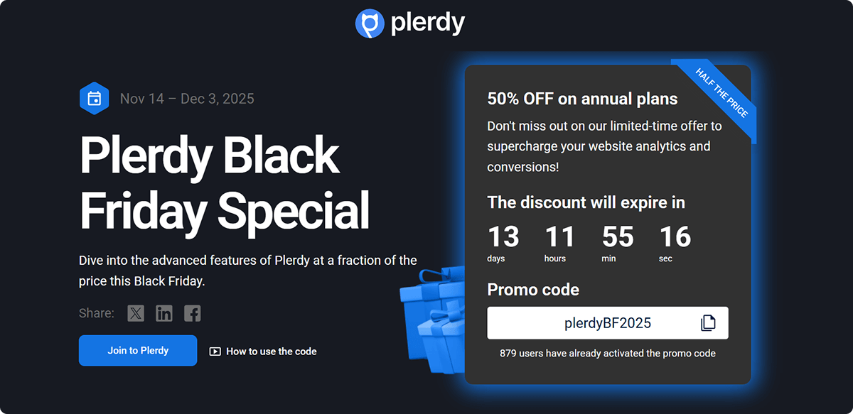 Plerdy Black Friday Deal