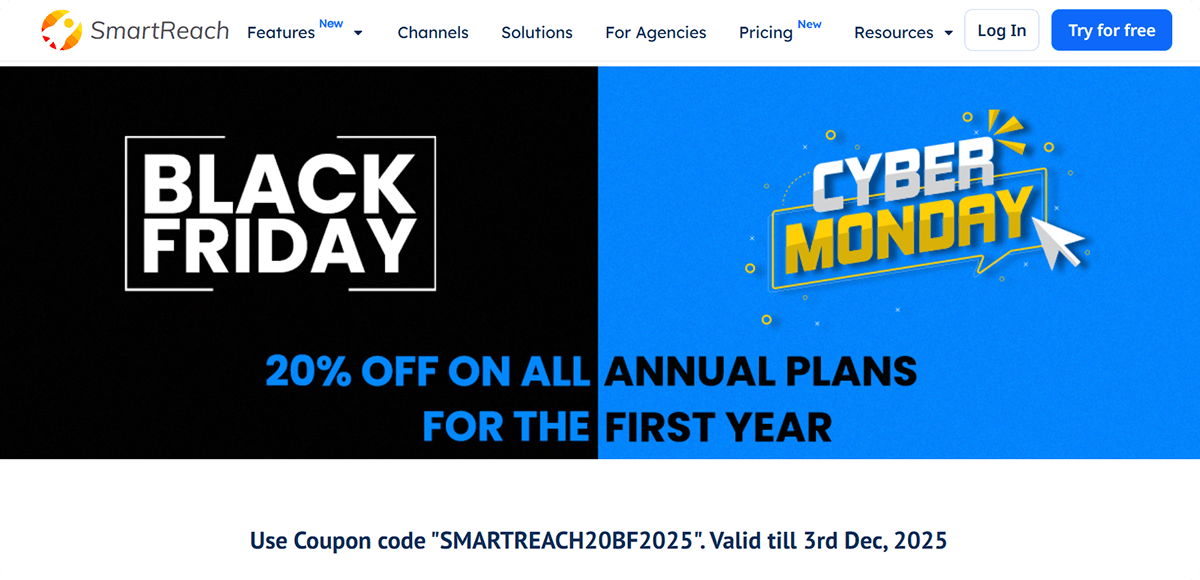 SmartReach Black Friday Deal