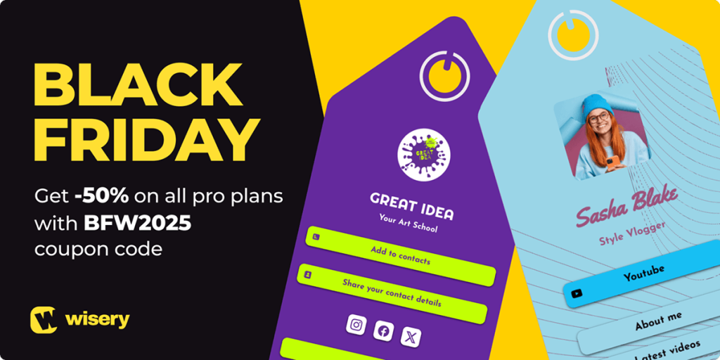 Wisery Digital Business Card Black Friday Deal