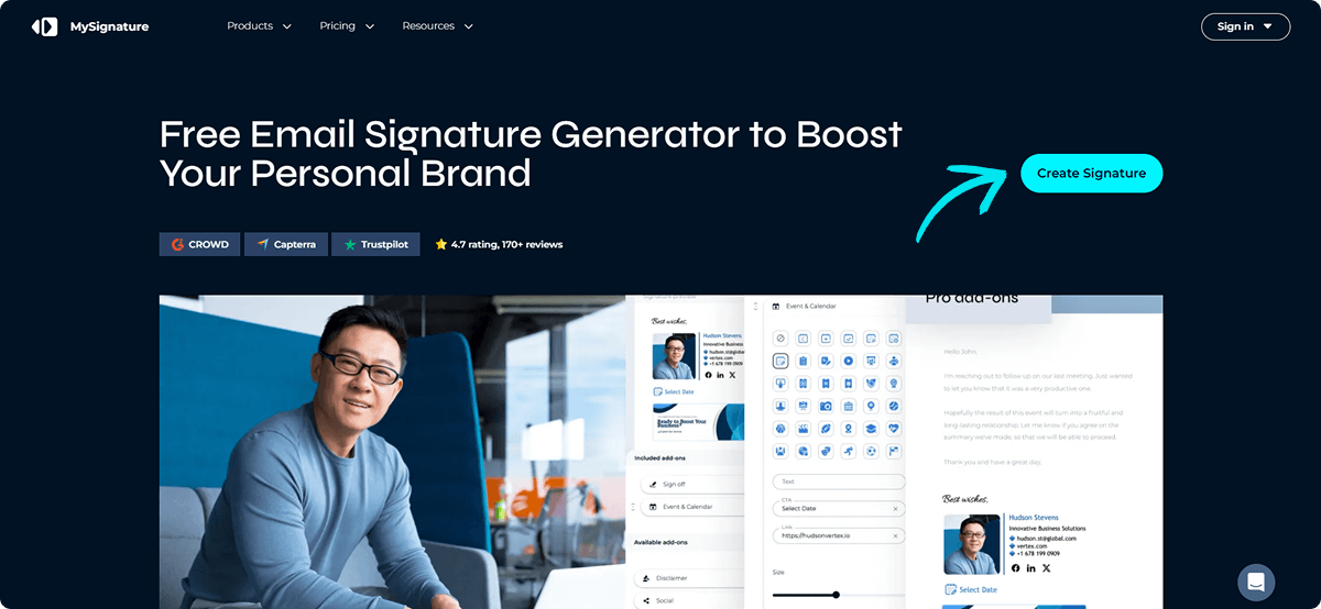 MySignature Home Page