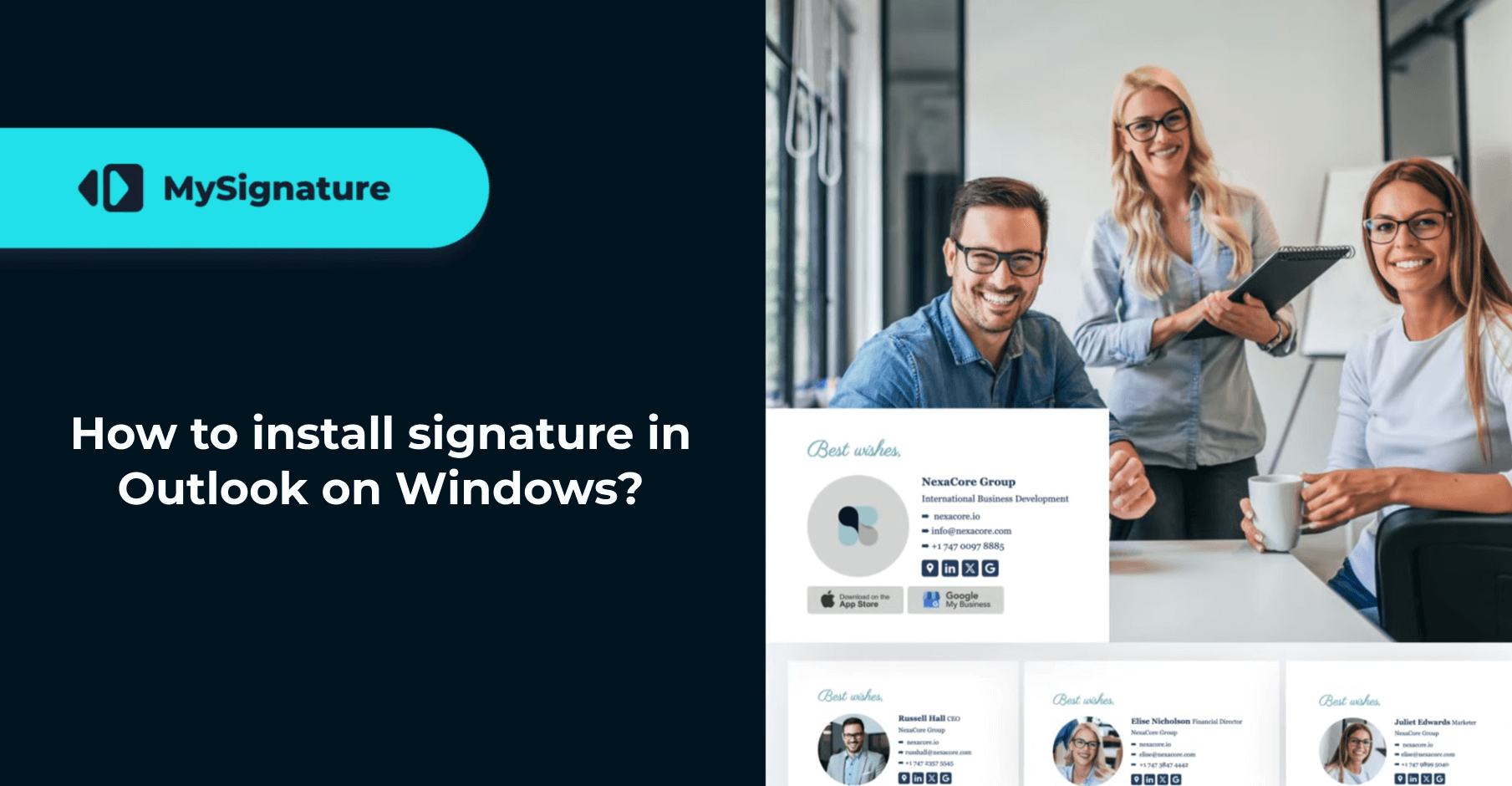 How to install signature in Outlook on Windows