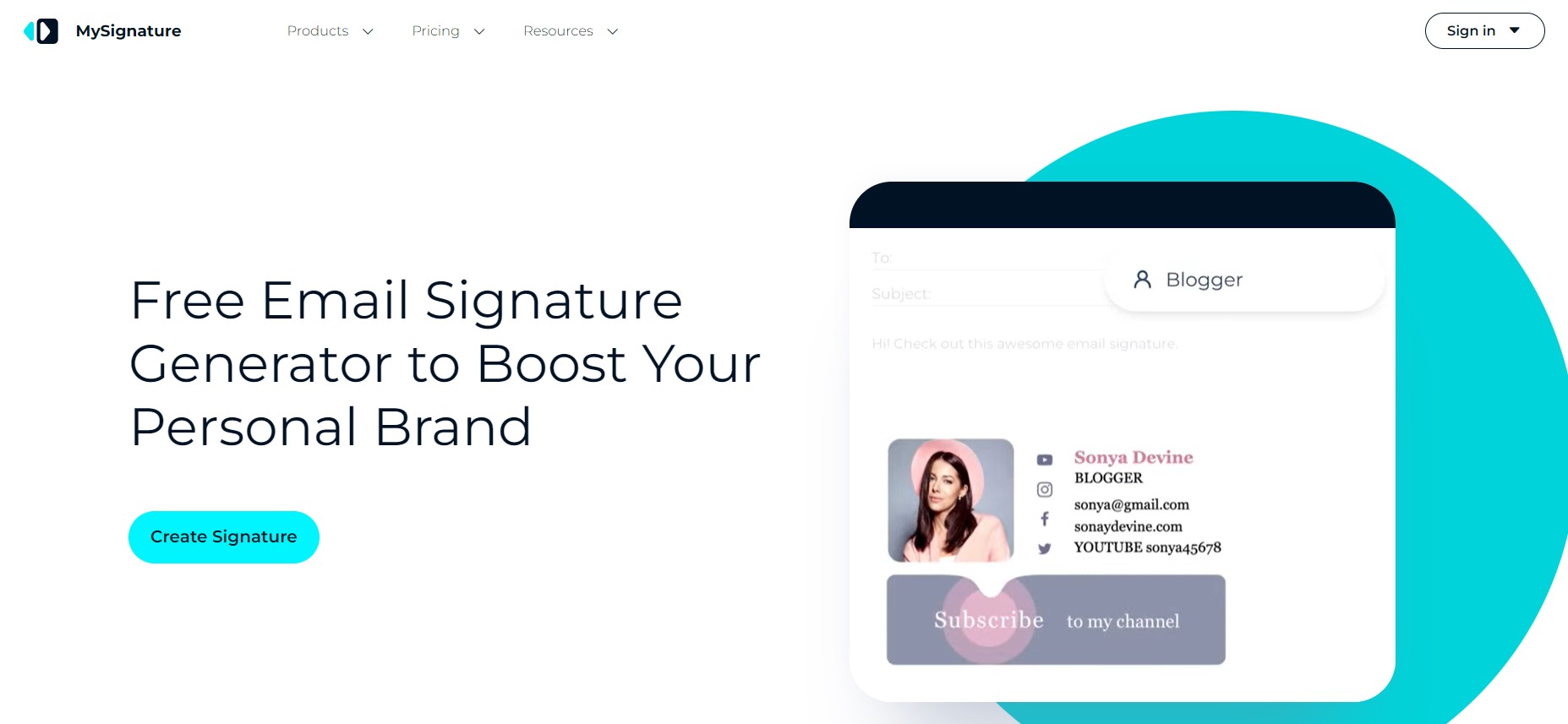 mysignature-landing-page