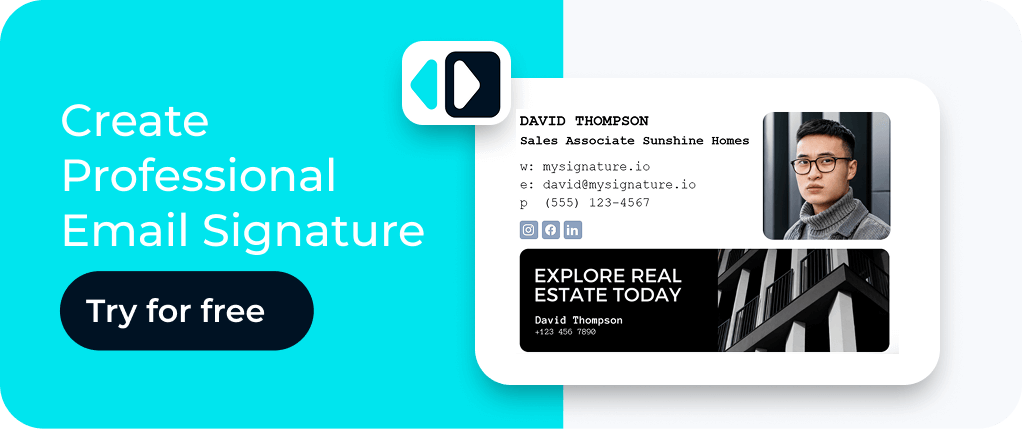 MySignature email signature banner