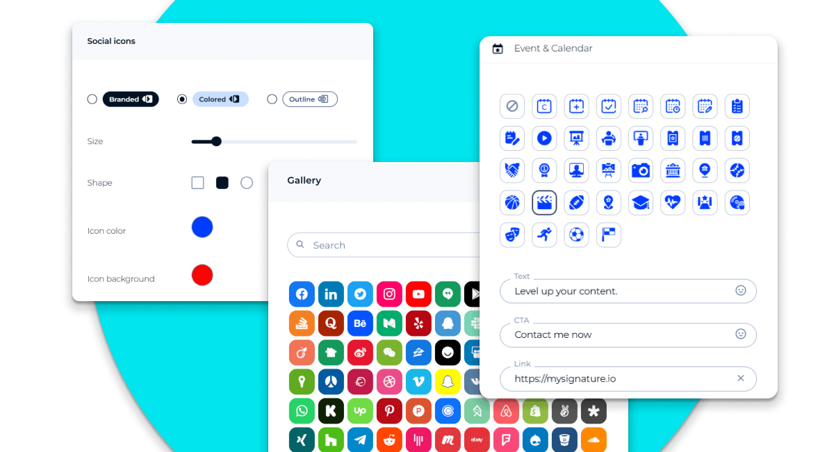 Standardize your colors, fonts, and logos in all signatures