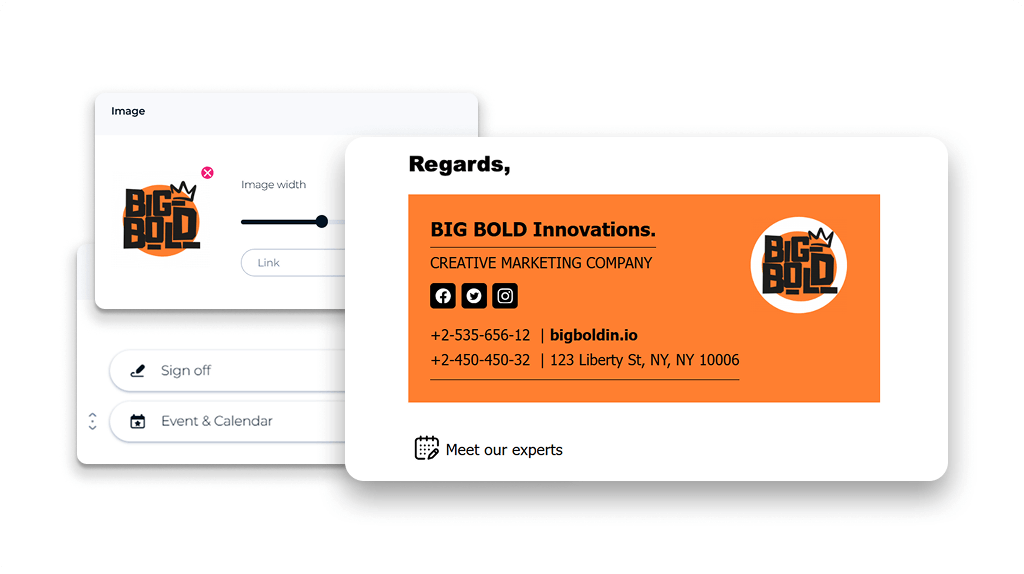 Email Signature Example for Marketing Company