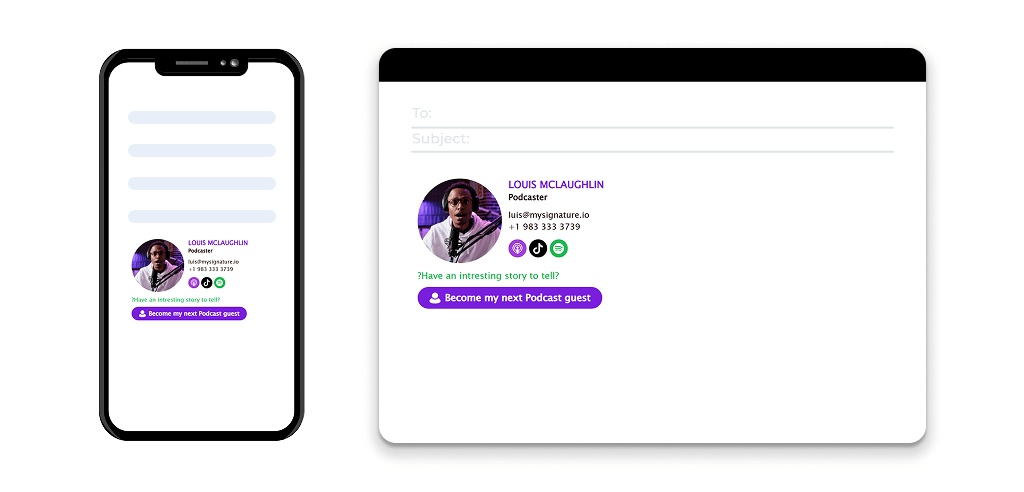 Mobile Optimized Email Signature