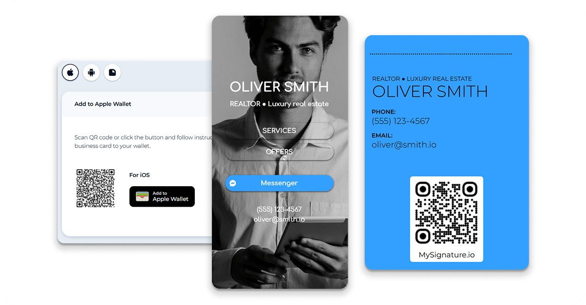 MySignature Digital Business card Example