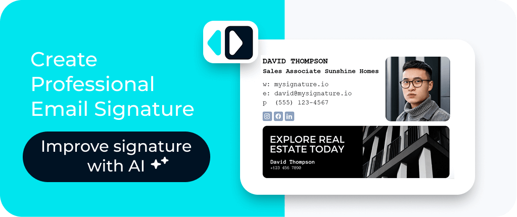 MySignature email signature banner