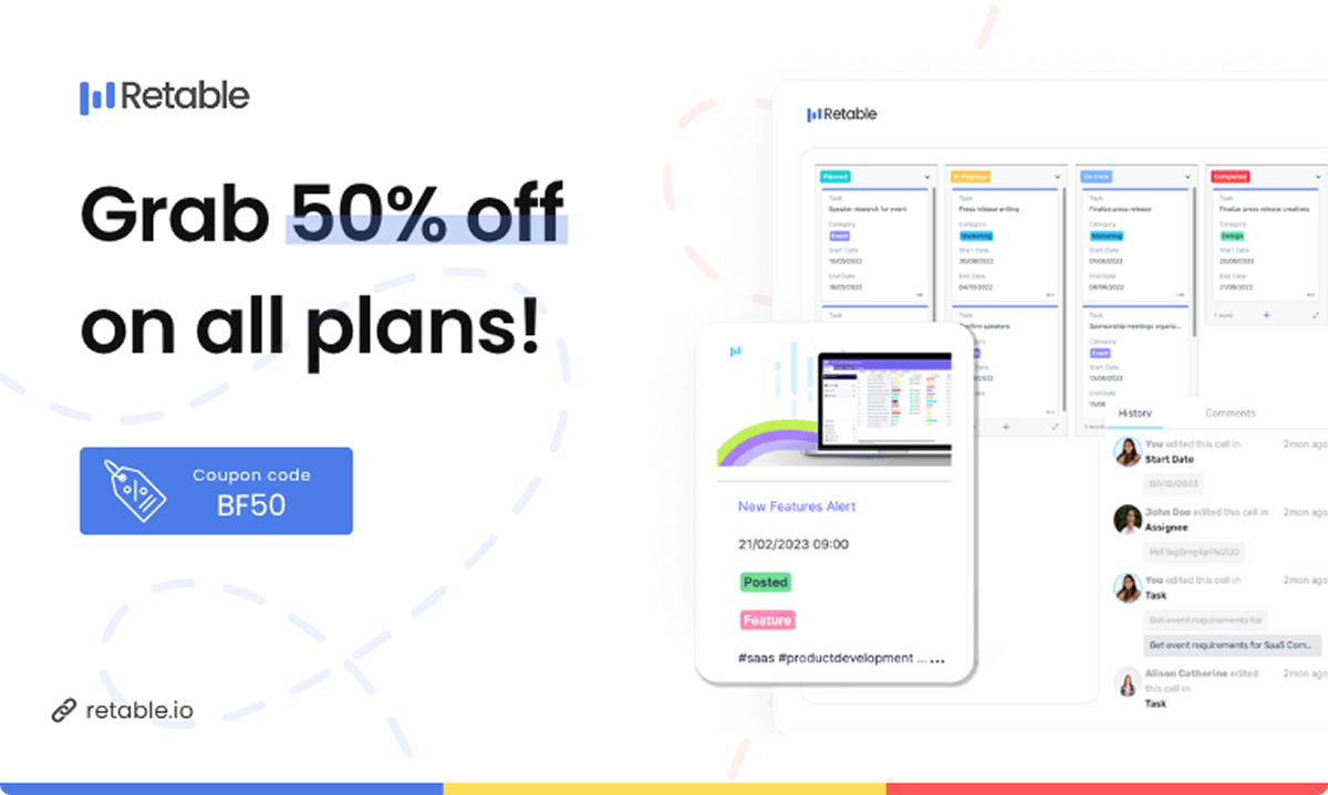 Retable - Black Friday Banner