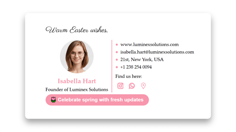 Easter Email Signature: Spring Examples and Tips - MySignature
