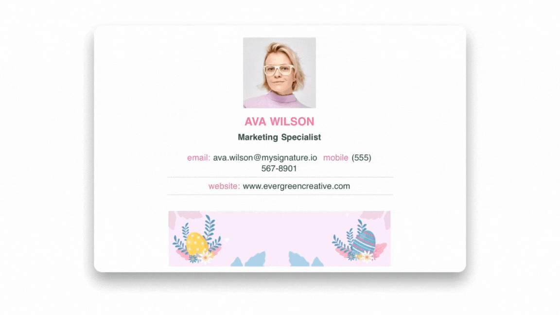 Gif Email Signature Easter