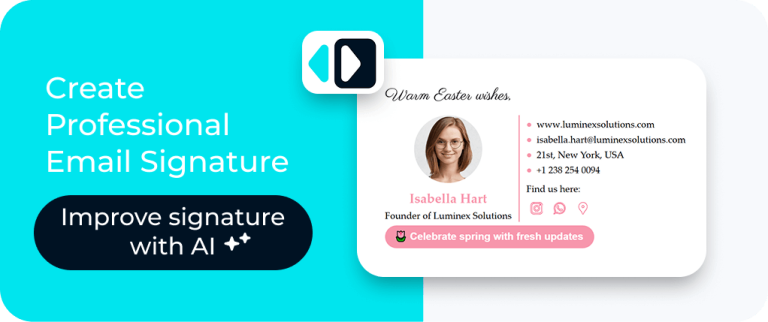 Easter Email Signature: Spring Examples and Tips - MySignature