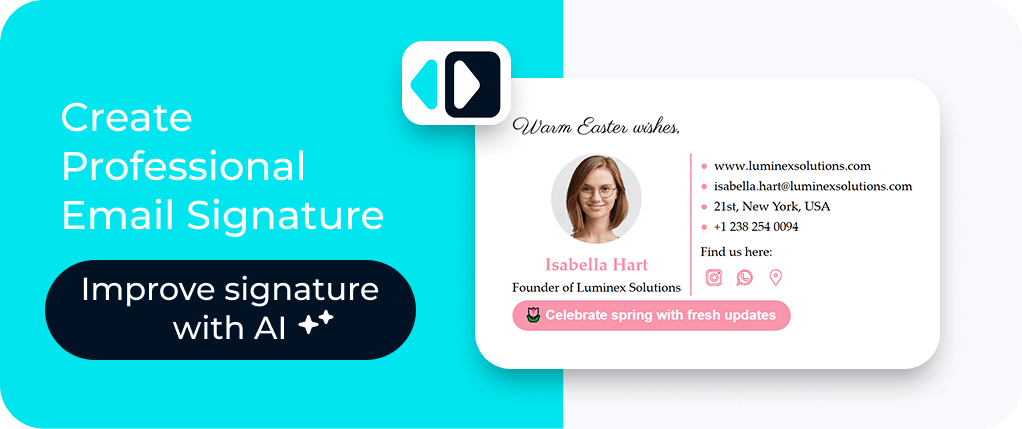 MySignature email signature banner