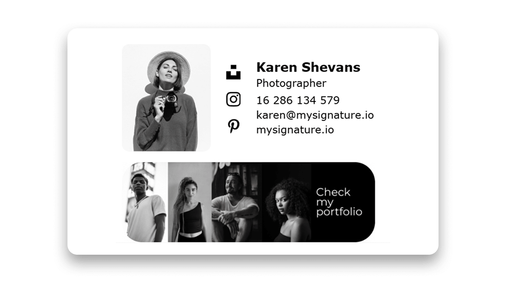 Email Signature for Photographer