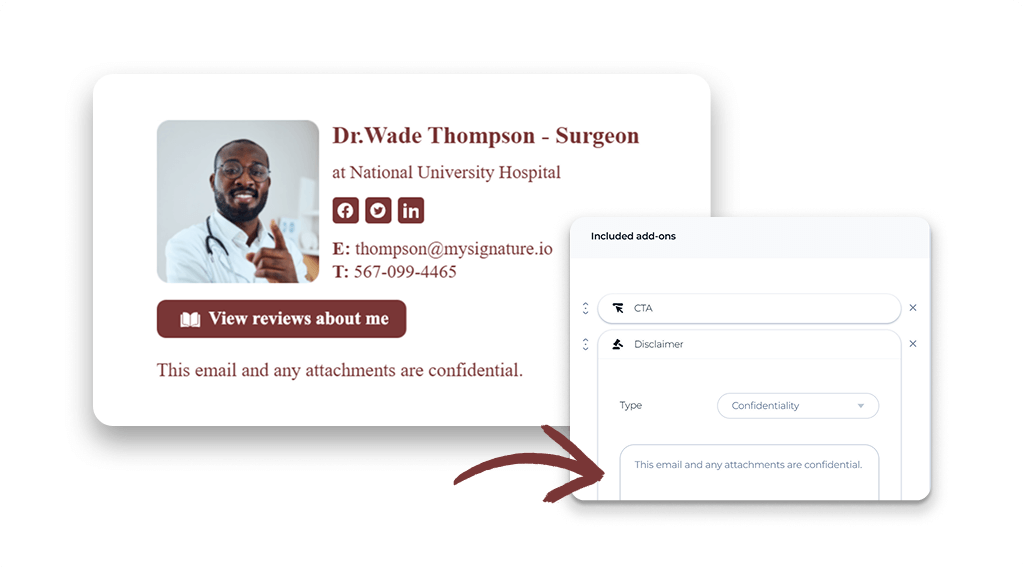 A Clear Statement of Purpose for Email Disclaimer
