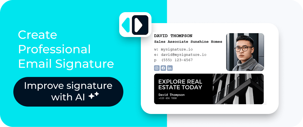 MySignature email signature banner