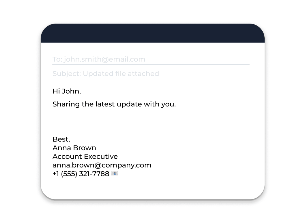 Plain Text Email Signatures