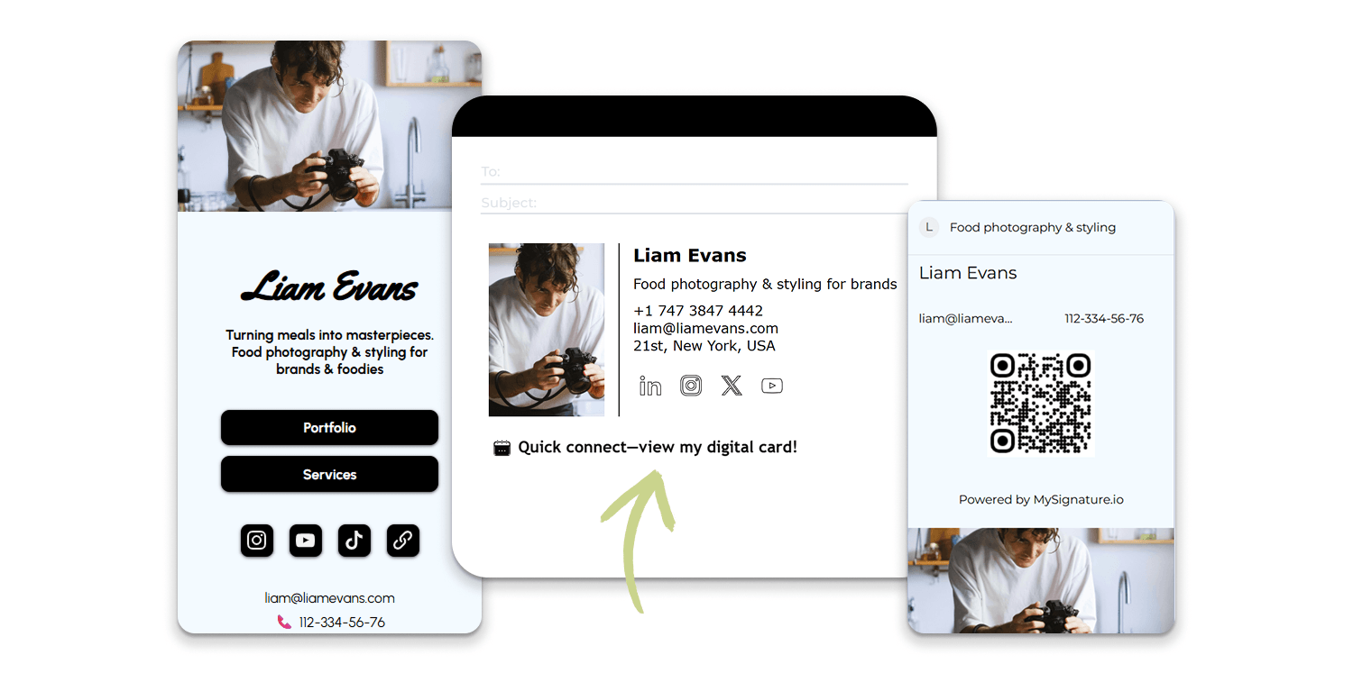 Sharing with a Link or Email Signature