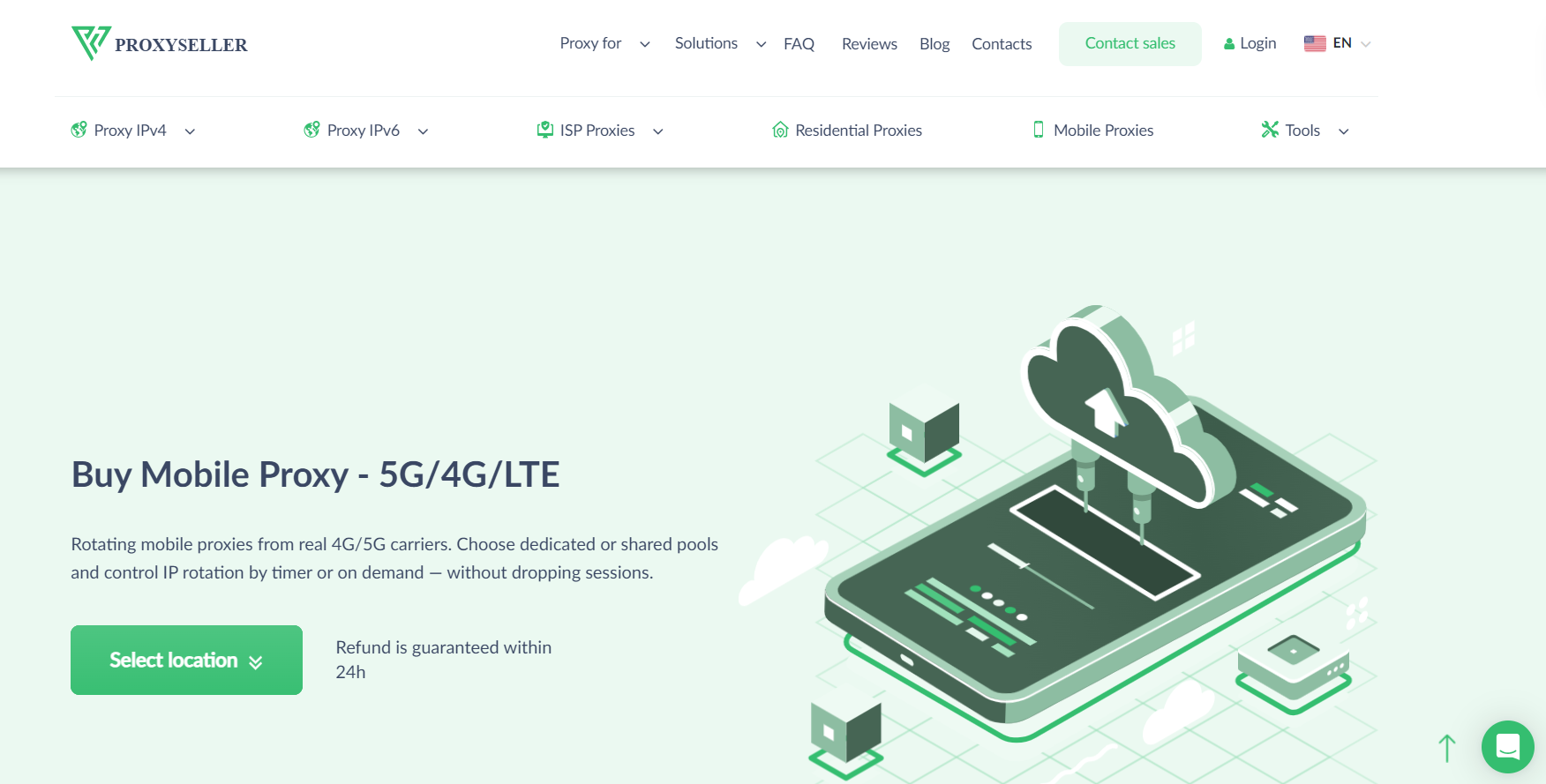 Proxyseller-landing-page