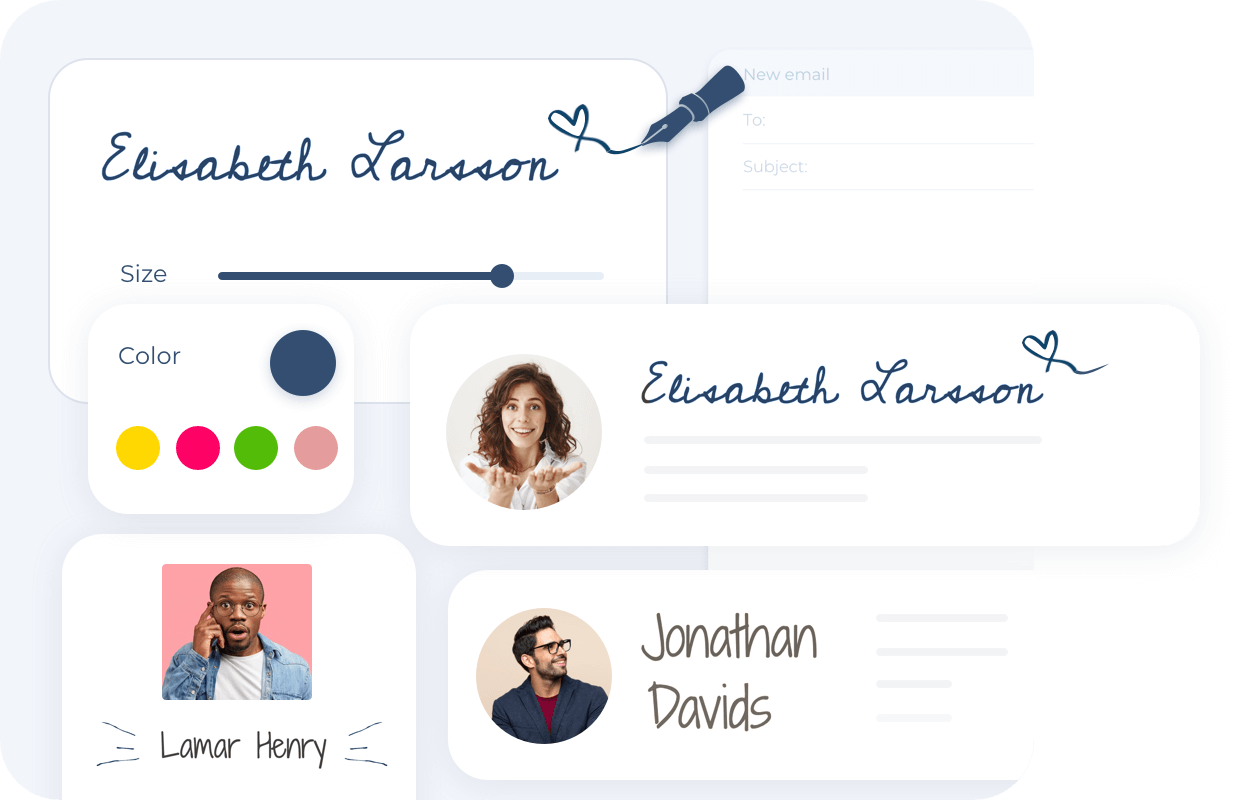 Draw Your Signature Online. A simple handwritten signature generator.