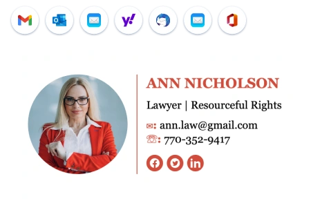 Create an attorney email signature with ease