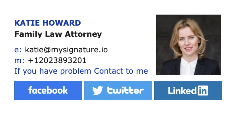 Best attorney email signature templates