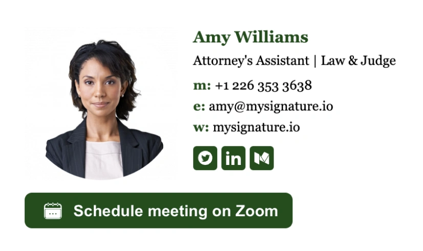 Best attorney email signature templates
