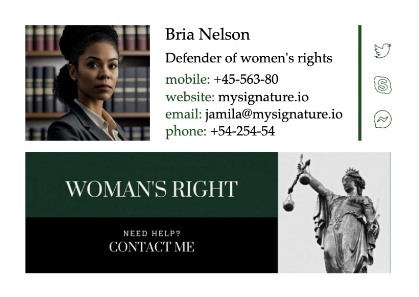 Best attorney email signature templates