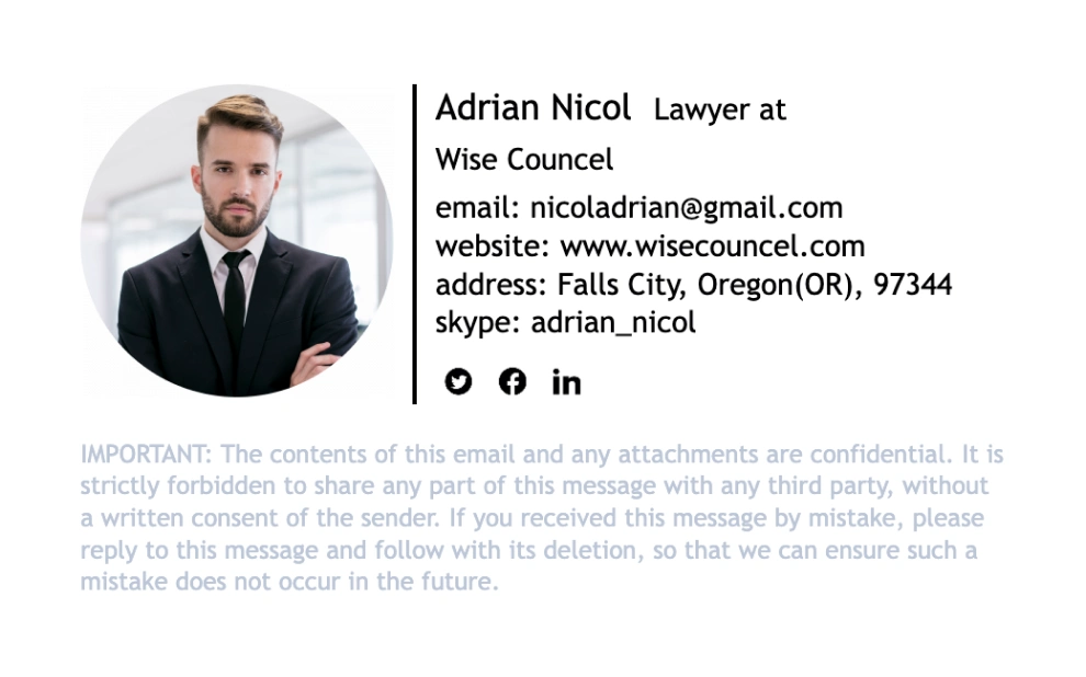 Legal disclaimer