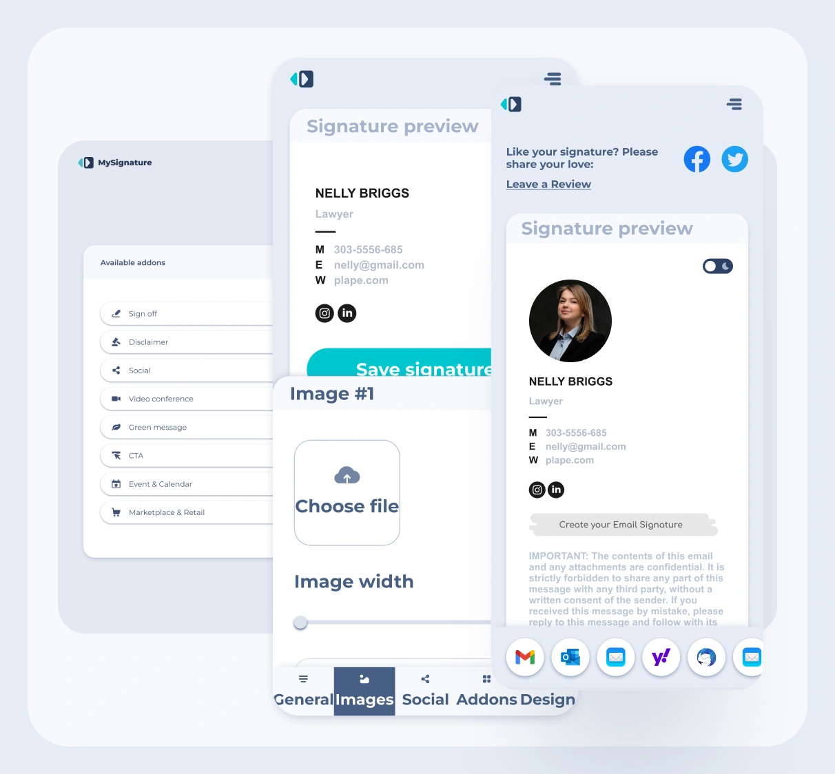 Optimize your signature for mobile