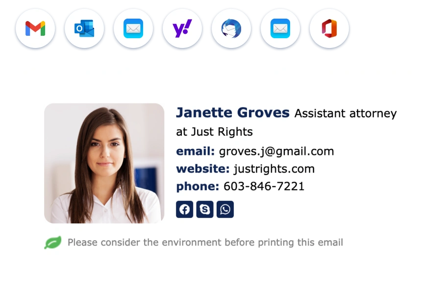 What is an email signature for attorney?