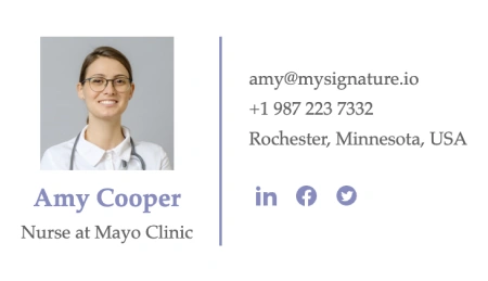 Templates for nurse practitioner email signature